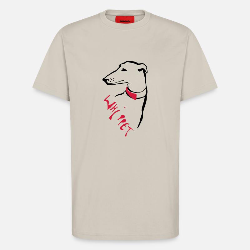 Whippet - T-Shirt - made by SPREAD - WARM CLAY