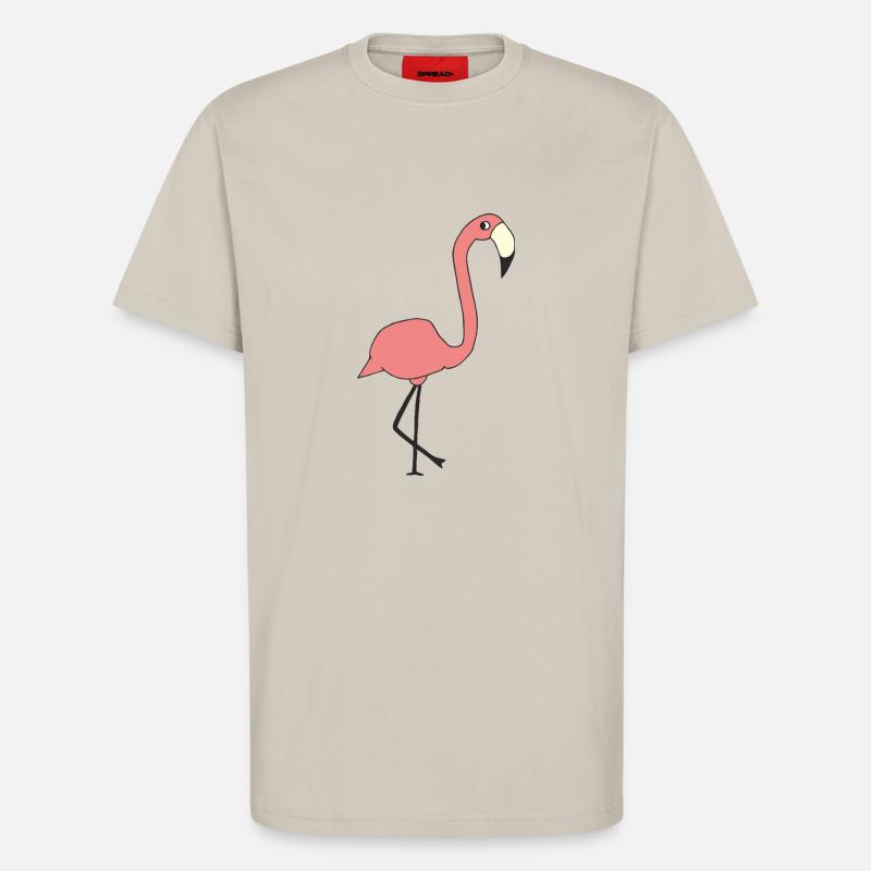 Flamant - T-shirt bio décontracté fabriqué en UE - WARM CLAY