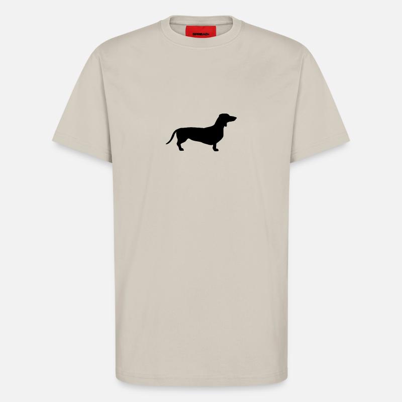 Dackel schwarz - T-Shirt - made by SPREAD - WARM CLAY