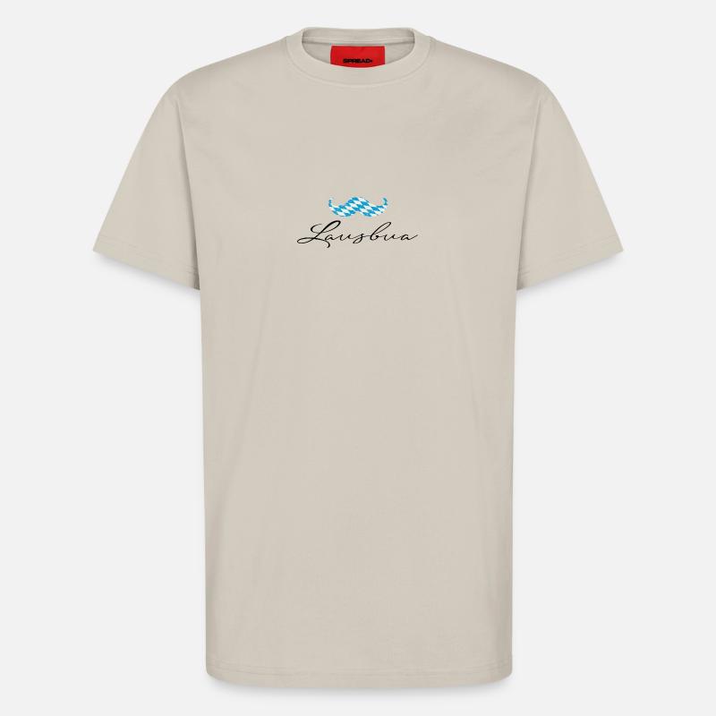lausbua mit bayrischen bart - T-Shirt - made by SPREAD - WARM CLAY