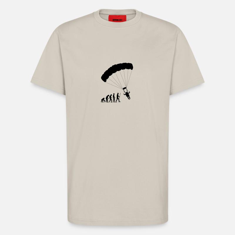 Evolution paraglider - T-Shirt - made by SPREAD - WARM CLAY