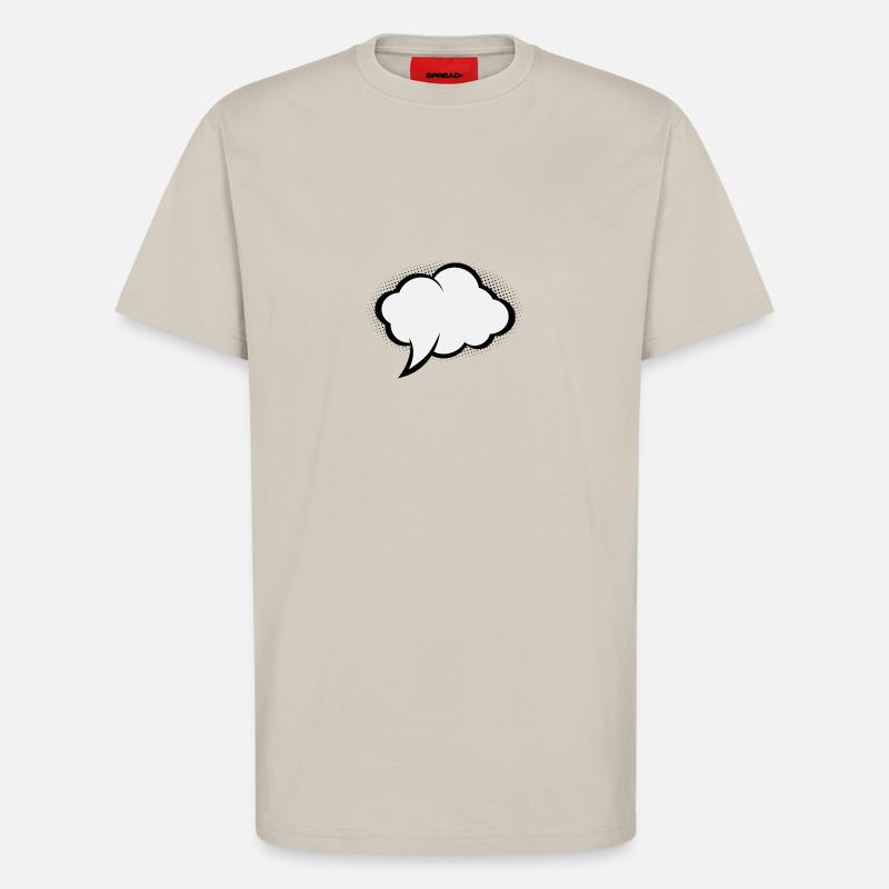 Comic-Sprechblase - T-Shirt - made by SPREAD - WARM CLAY