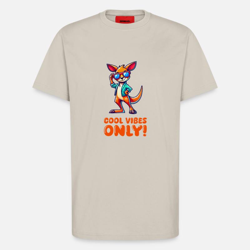 Kangaroo Comic Sonnenbrille - T-Shirt - made by SPREAD - WARM CLAY