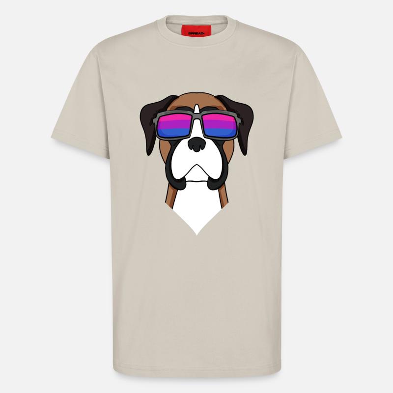 Bisexuell Deutscher Boxer Hund Geschenk - T-Shirt - made by SPREAD - WARM CLAY