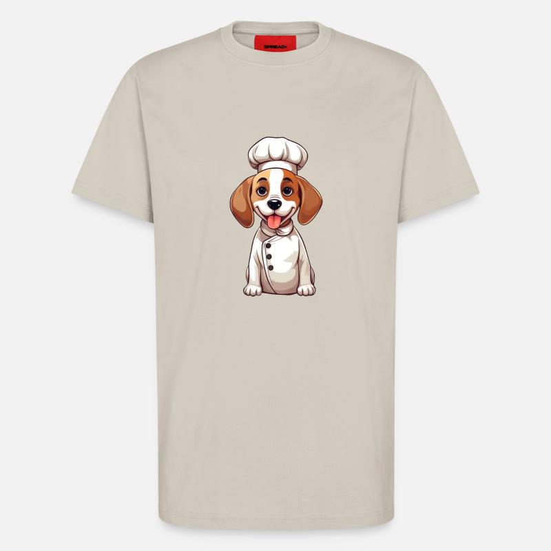 Cute Beagle Chef Comic Design - T-Shirt - made by SPREAD - WARM CLAY