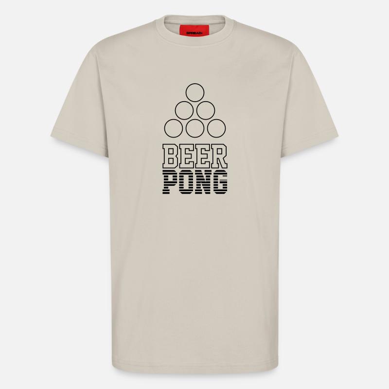 Bier Pong Logo 7 - T-Shirt - made by SPREAD - WARM CLAY