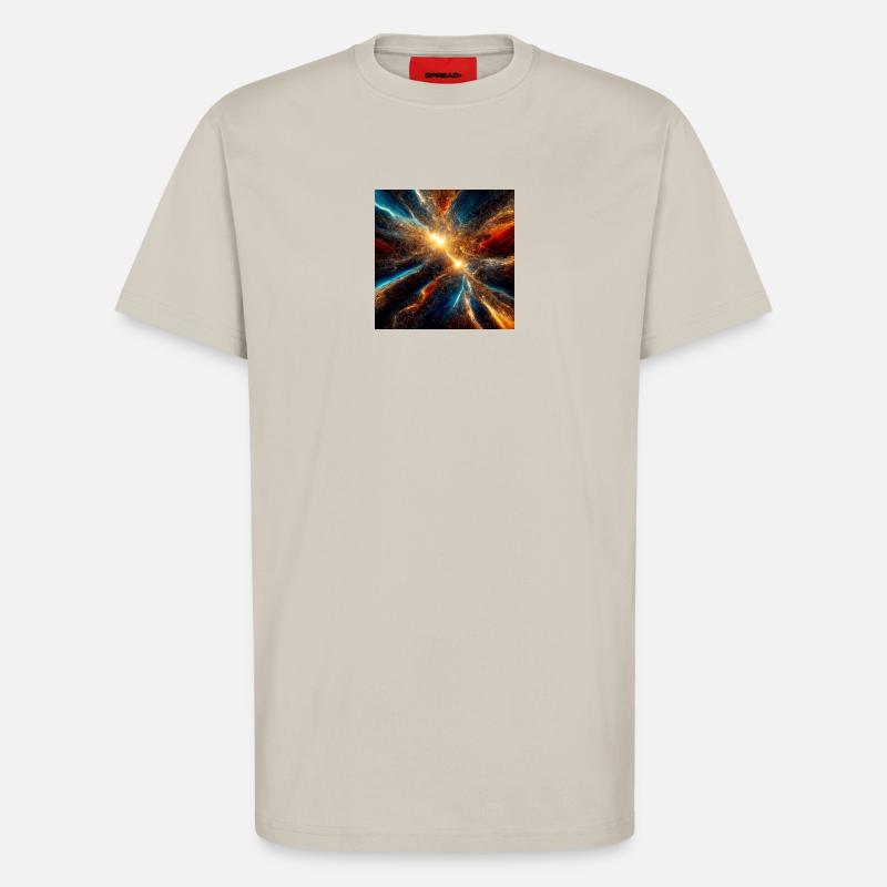 Kosmische Explosionsfarben - T-Shirt - made by SPREAD - WARM CLAY