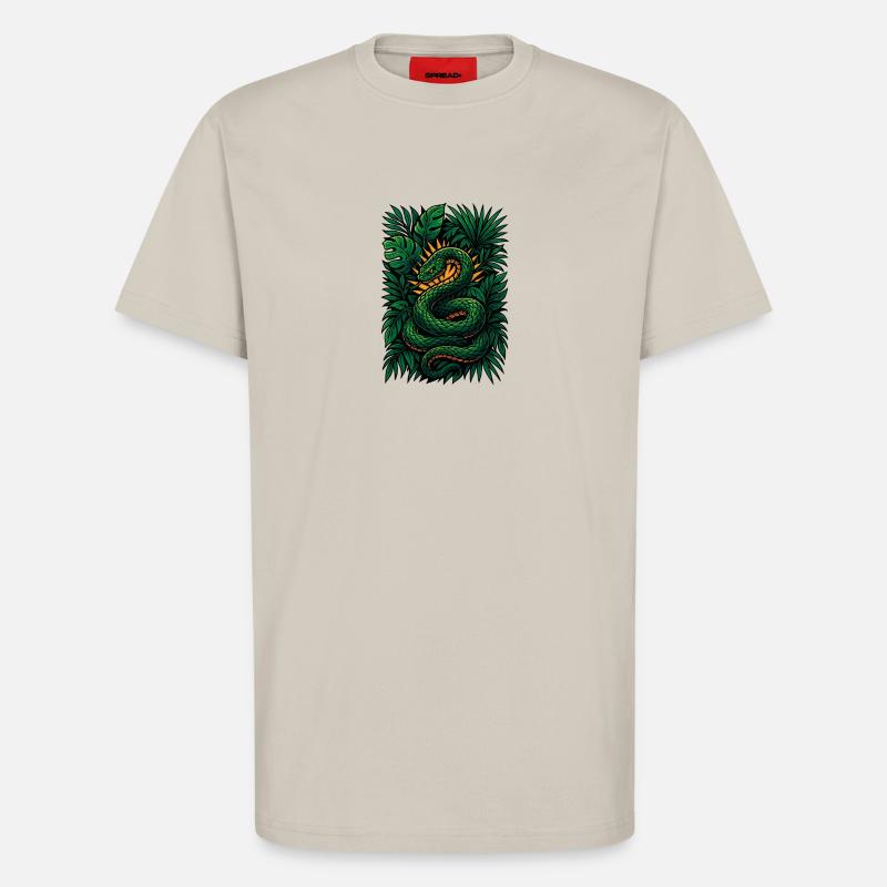 Sunburst Schlange - T-Shirt - made by SPREAD - WARM CLAY