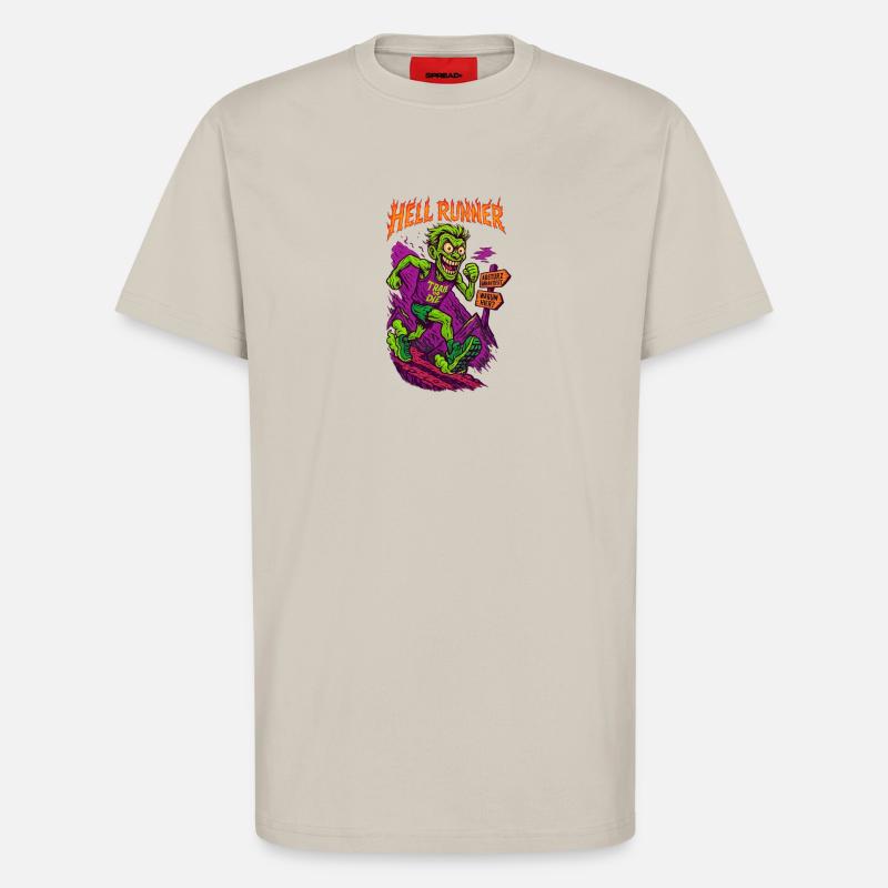 HELL RUNNER - T-Shirt - made by SPREAD - WARM CLAY