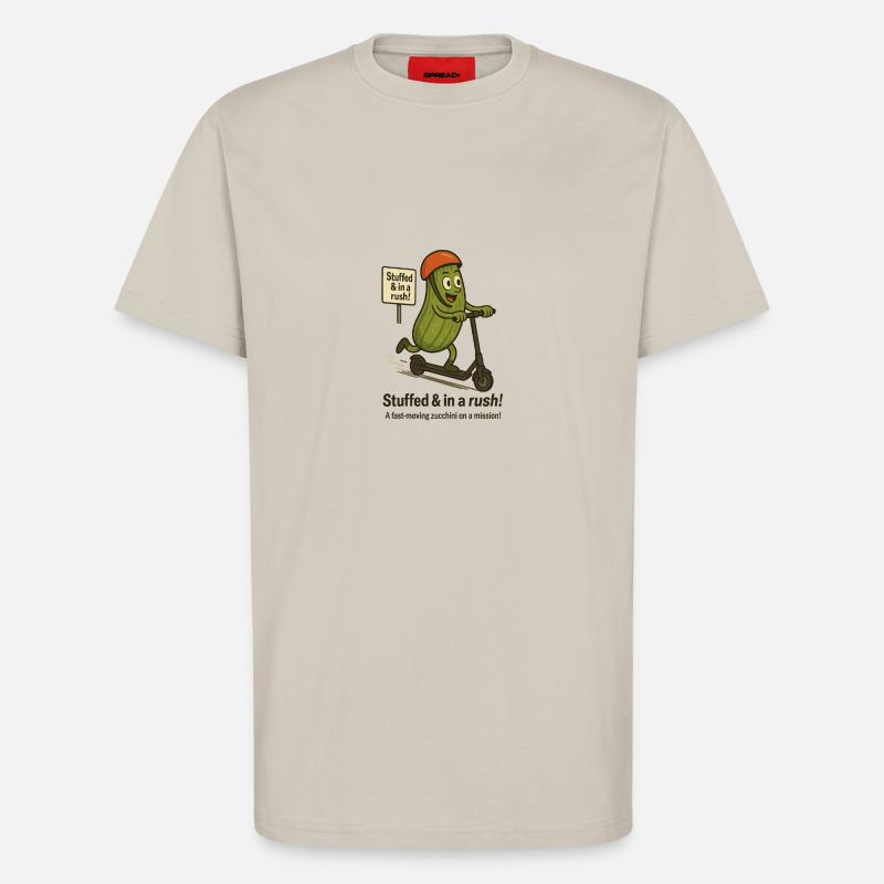 Stuffed & in a Rush - T-Shirt - made by SPREAD - WARM CLAY