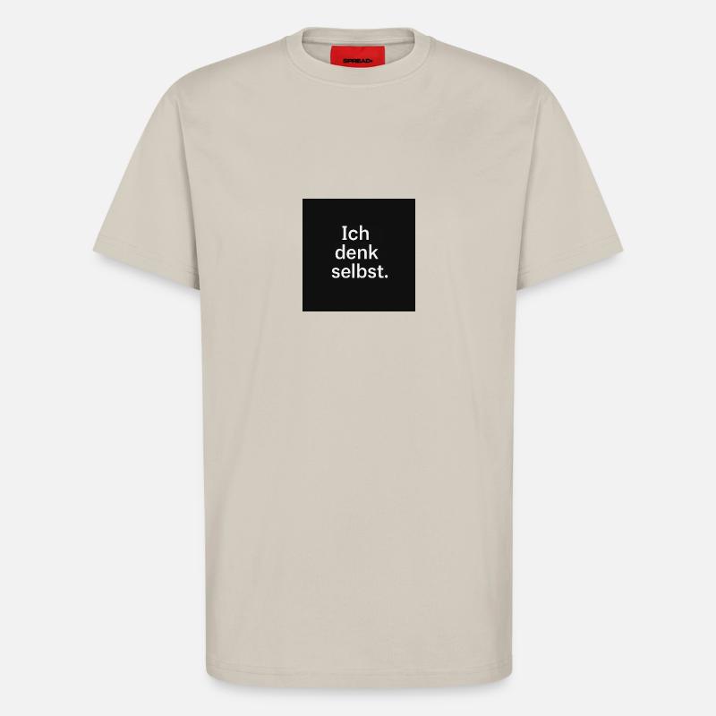 Ich denk selbst. - T-Shirt - made by SPREAD - WARM CLAY