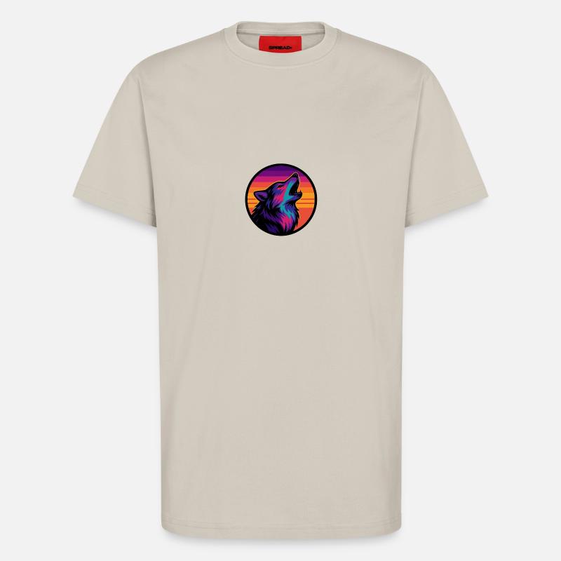 Wolf - T-Shirt - made by SPREAD - WARM CLAY