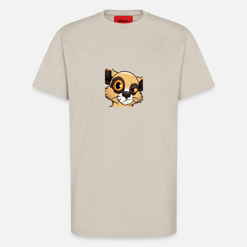 Suricate « Pas impressionné » - T-shirt bio décontracté fabriqué en UE - WARM CLAY