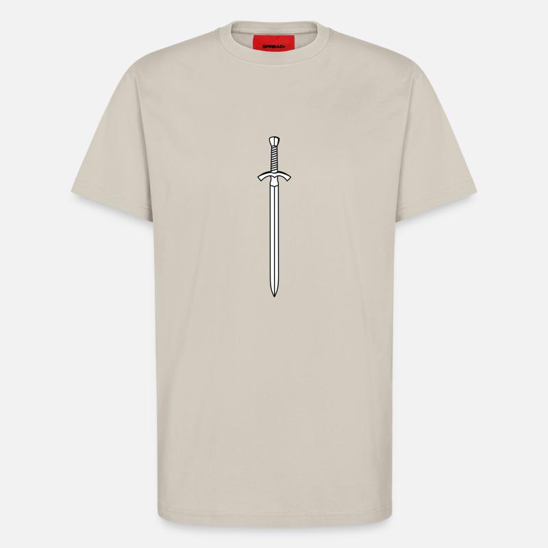 Escrime épée fleurette parade samurai27 - T-shirt bio décontracté fabriqué en UE - WARM CLAY