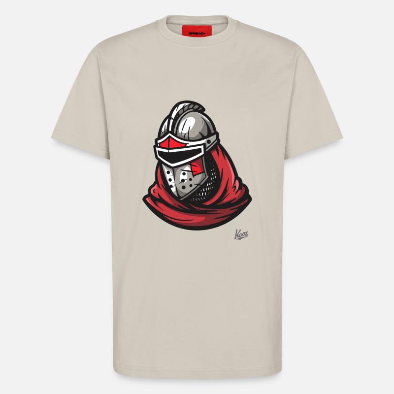 Mittelalterlicher Helm arabischer Ritter - T-Shirt - made by SPREAD - WARM CLAY