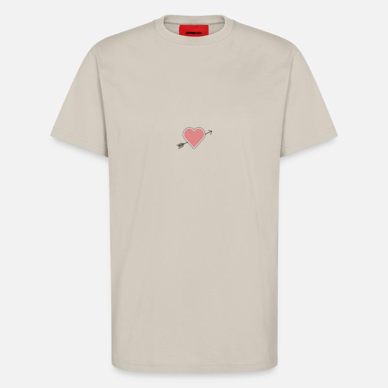 Herz - T-Shirt - made by SPREAD - WARM CLAY
