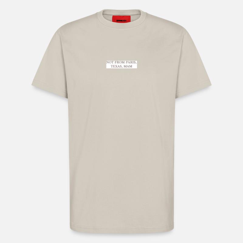 Pas de Paris, Texas, maman ! - T-shirt bio décontracté fabriqué en UE - WARM CLAY