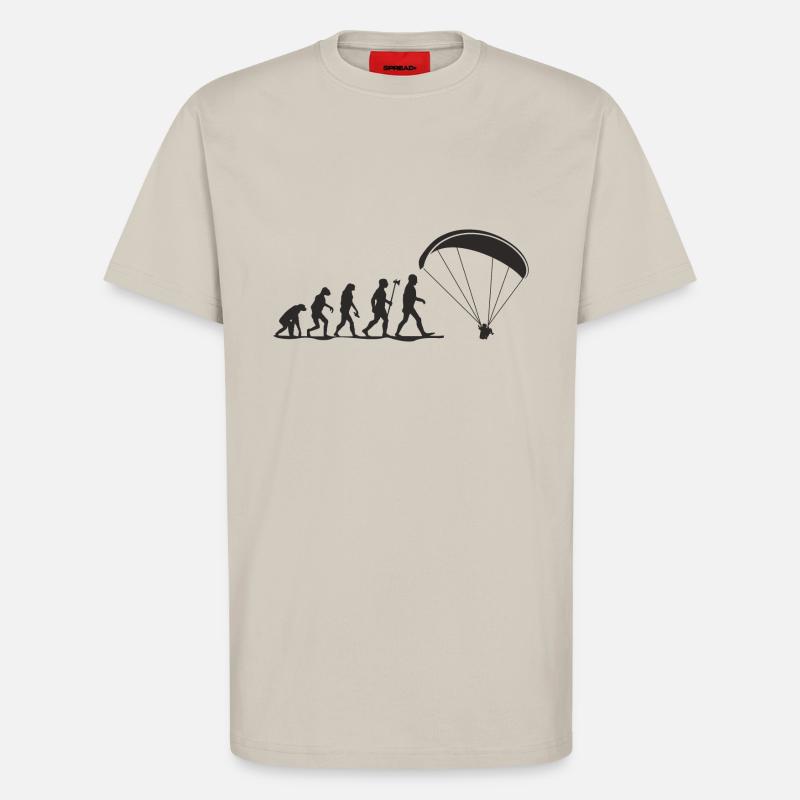 evolution paragliding - T-Shirt - made by SPREAD - WARM CLAY