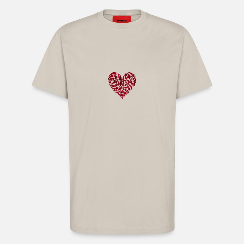 Herz - T-Shirt - made by SPREAD - WARM CLAY