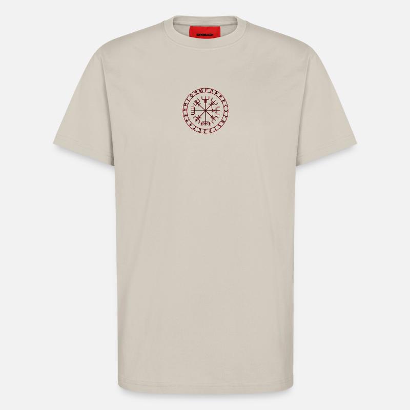 Wikinger Kompass -Vegvisir - T-Shirt - made by SPREAD - WARM CLAY