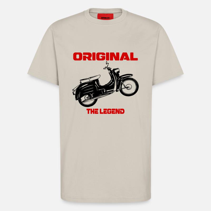 Simson Moped Schwalbe DDR - T-Shirt - made by SPREAD - WARM CLAY