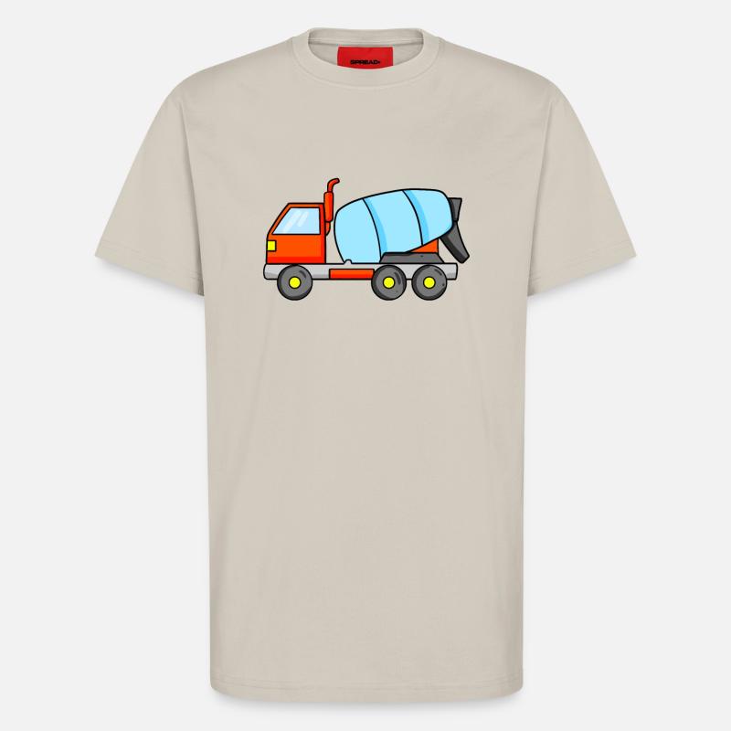 Construction construction construction - T-shirt bio décontracté fabriqué en UE - WARM CLAY