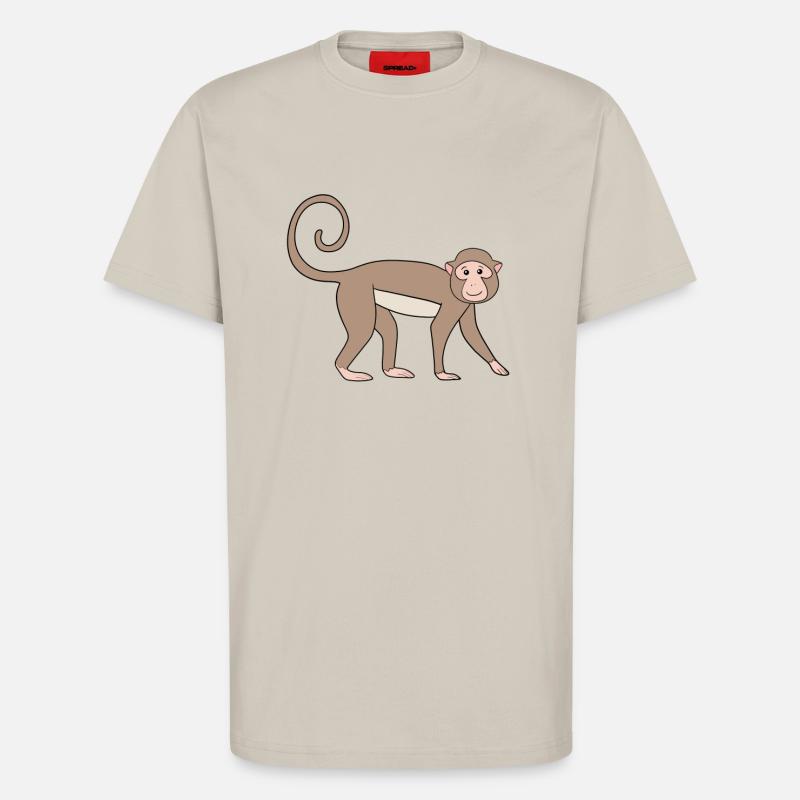 Marmoset Monkey - T-Shirt - made by SPREAD - WARM CLAY