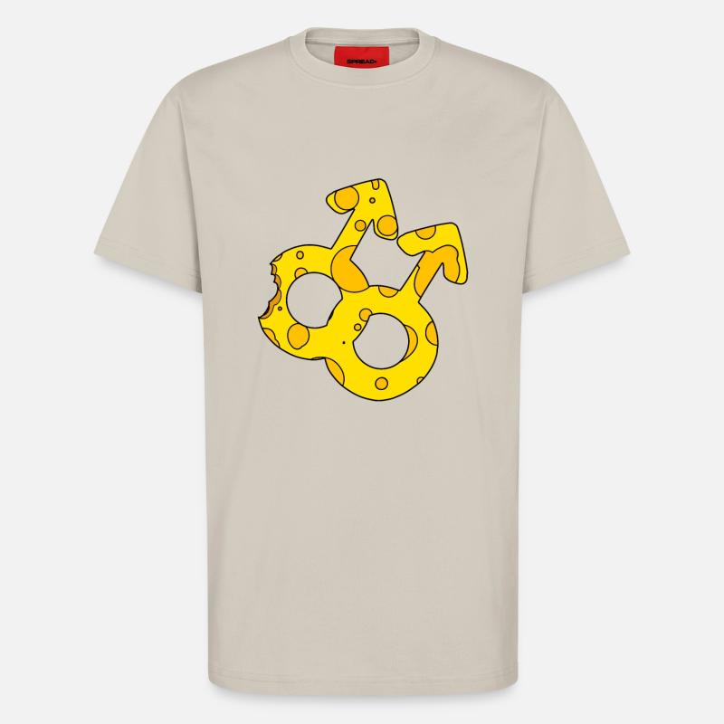 Doppeltes Marssymbol - T-Shirt - made by SPREAD - WARM CLAY