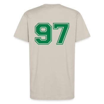 97 - T-Shirt - made by SPREAD - WARM CLAY - Back - Alina (178cm)