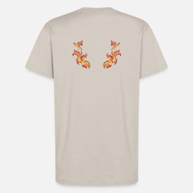 Ailes de feu - T-shirt bio décontracté fabriqué en UE - WARM CLAY