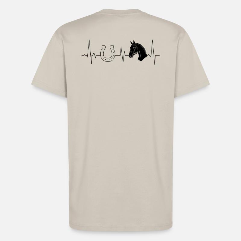 Pferd mit Hufeisen - T-Shirt - made by SPREAD - WARM CLAY