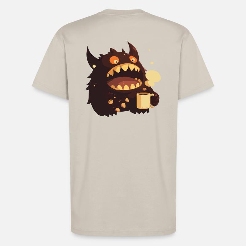 Coffee monsters are needed - T-Shirt - made by SPREAD - WARM CLAY