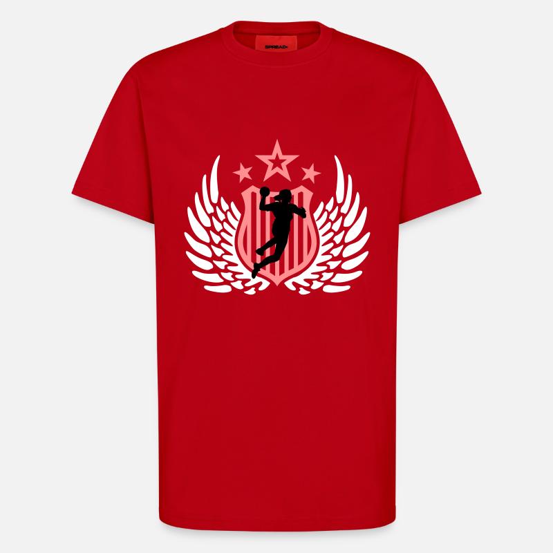 handballerin_f_3c - T-Shirt - made by SPREAD - red