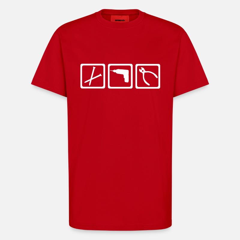 Tools - Craftsman - T-Shirt - made by SPREAD - red