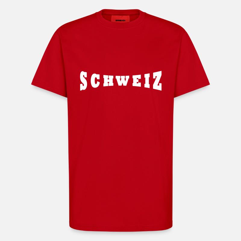 Schweiz - T-Shirt - made by SPREAD - Rot
