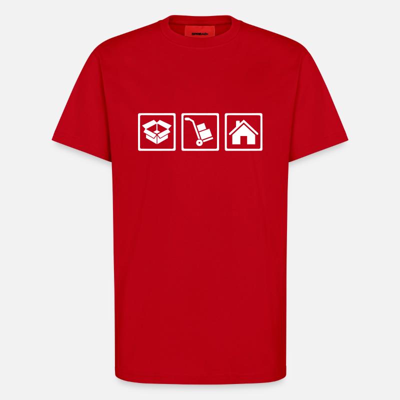 Umzug - T-Shirt - made by SPREAD - Rot