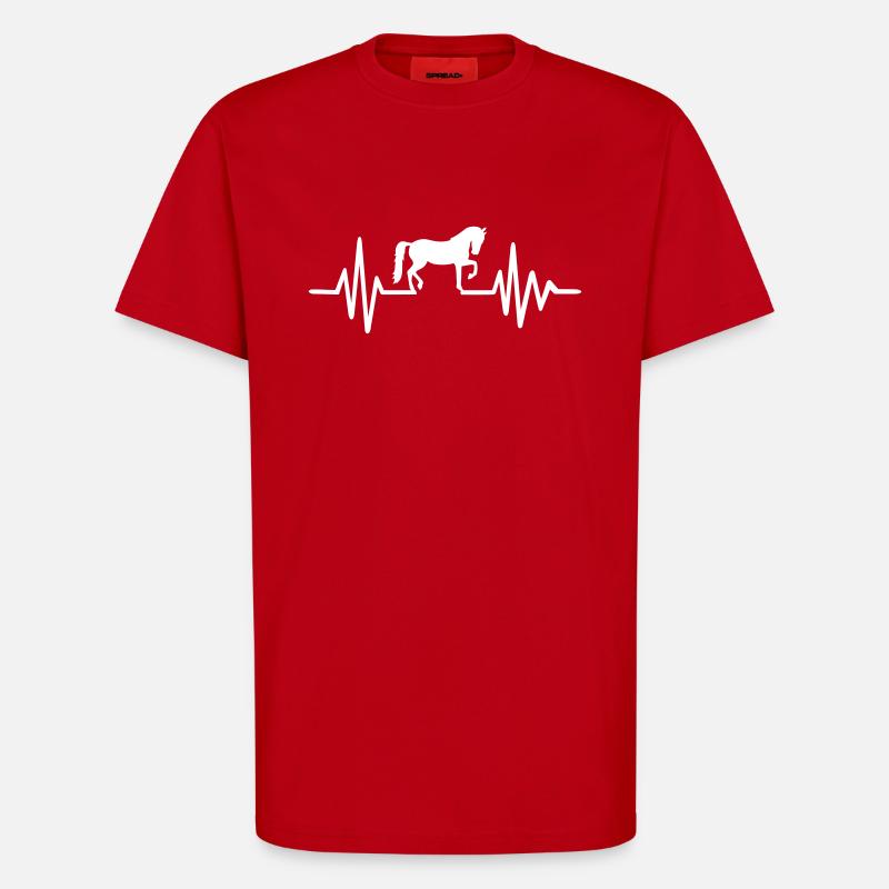 Pferd - T-Shirt - made by SPREAD - Rot