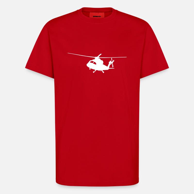 helicopter - T-Shirt - made by SPREAD - red