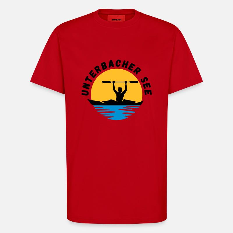 Unterbacher See - T-Shirt - made by SPREAD - Rot