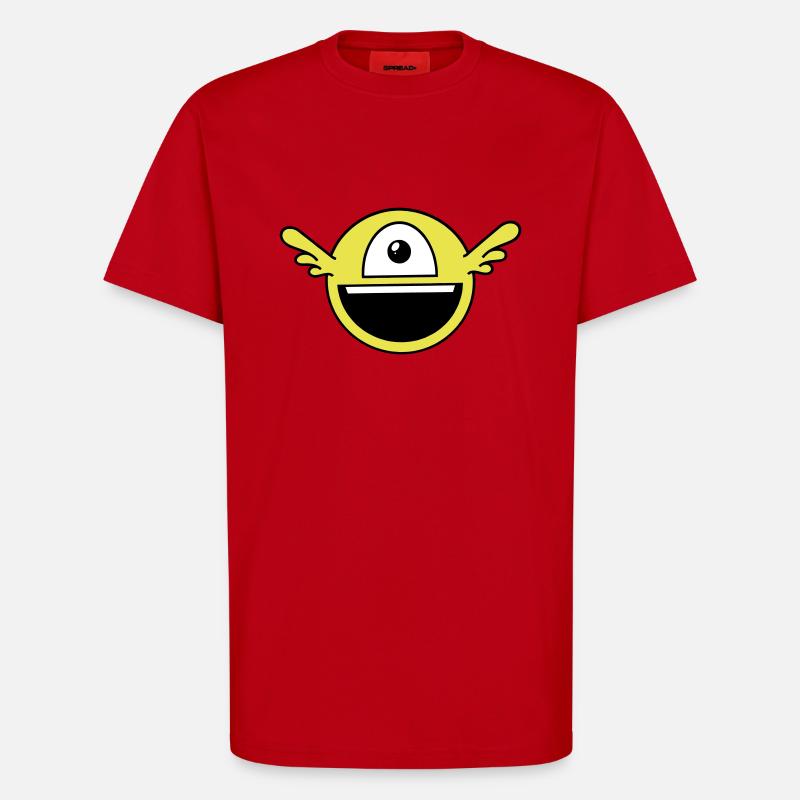 Lustiges Einäugiges Alien - T-Shirt - made by SPREAD - Rot