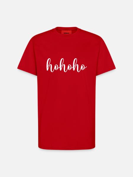 hohoho - T-shirt bio décontracté fabriqué en UE - rouge