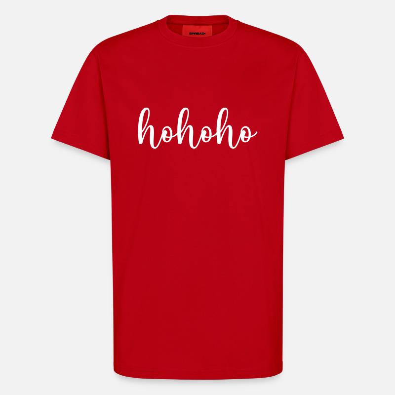 hohoho - T-shirt bio décontracté fabriqué en UE - rouge