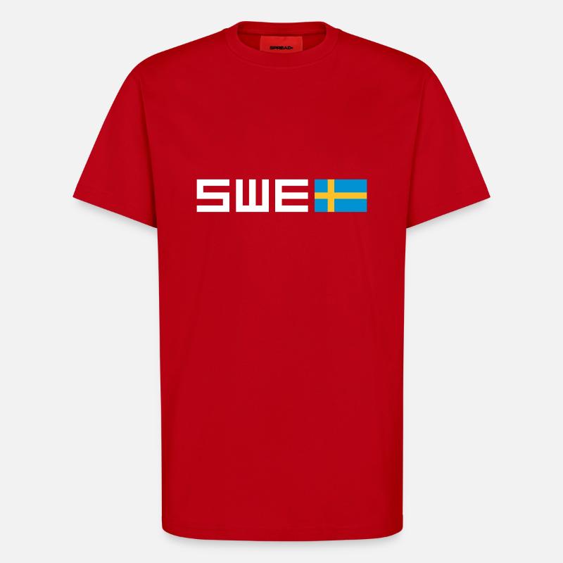 Sweden - T-Shirt - made by SPREAD - red