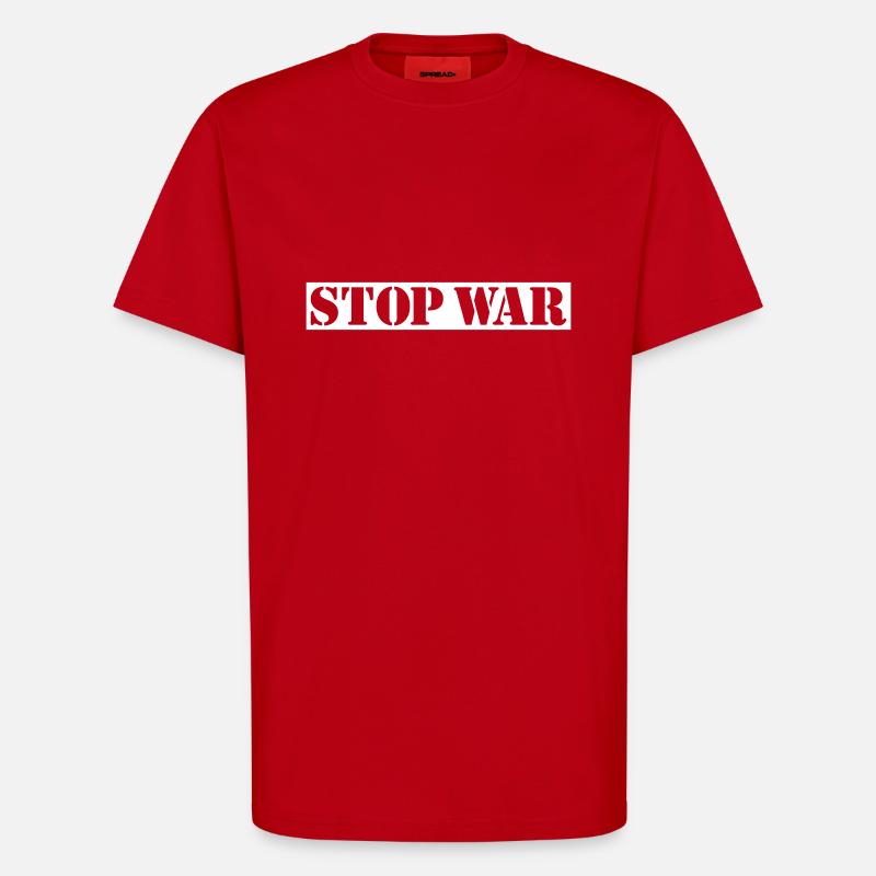 STOP WAR Vektor - T-Shirt - made by SPREAD - Rot