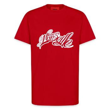 Marseille - T-Shirt - made by SPREAD - Rot - Vorne - Alina (178cm) & Michal (187cm)