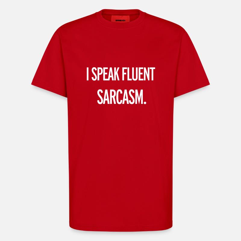 Sarcasm - T-Shirt - made by SPREAD - red