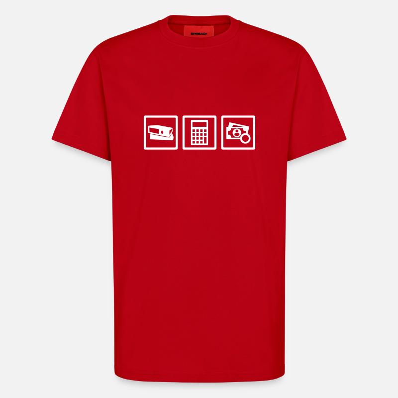 Buchhalter - T-Shirt - made by SPREAD - Rot