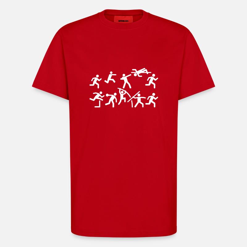 Zehnkampf - T-Shirt - made by SPREAD - Rot