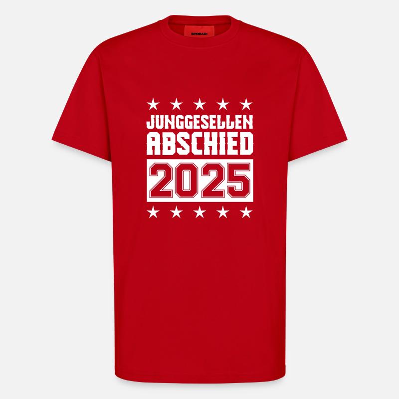 Junggesellenabschied 2025 - T-Shirt - made by SPREAD - Rot