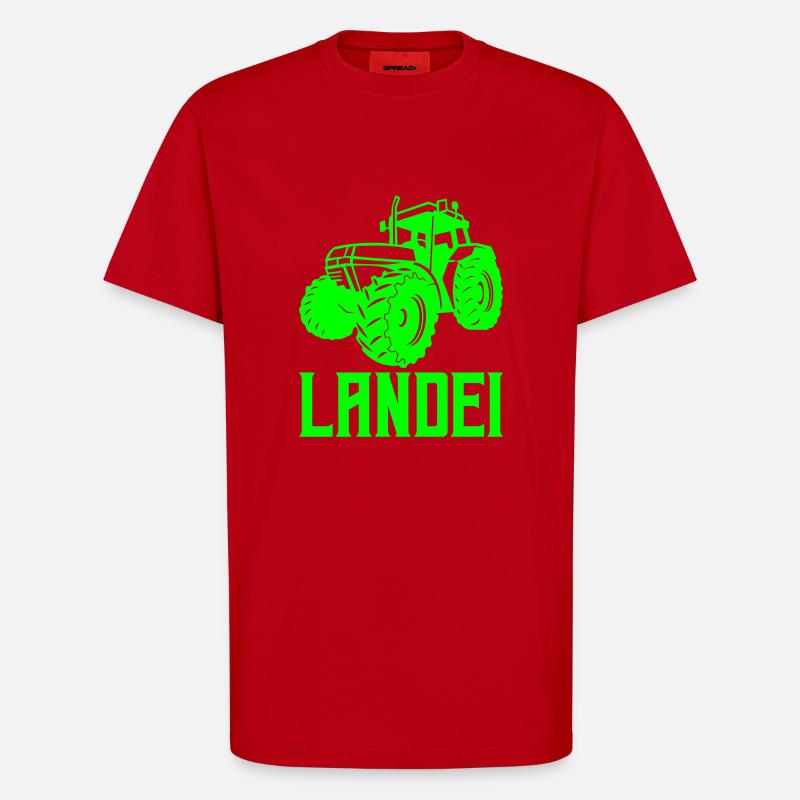 traktor landei 1 - T-Shirt - made by SPREAD - Rot